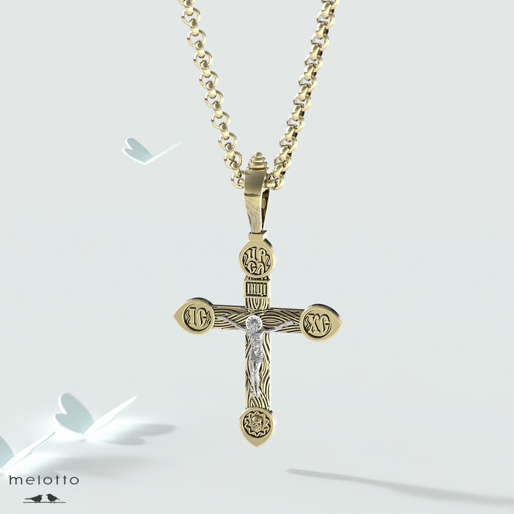 Старославянский крест из золота