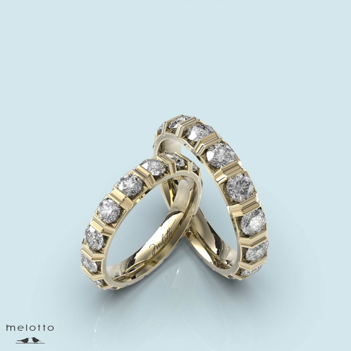 Эксклюзивные обручальные кольца с бриллиантами