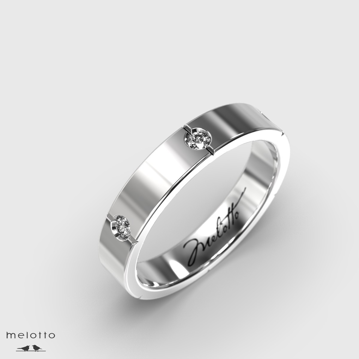 Обручальное кольцо Mens Diamond
