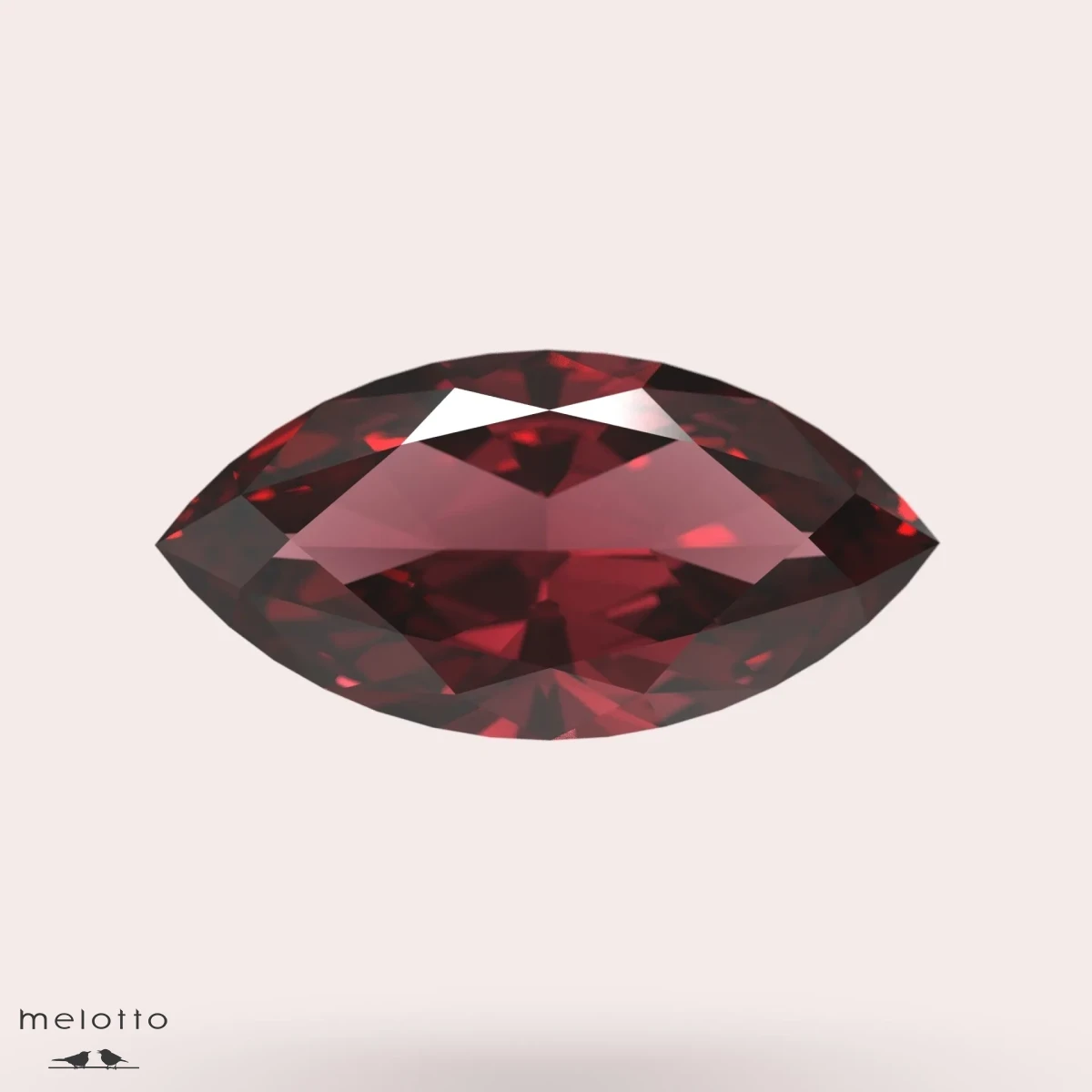 Гранат огранка Маркиз