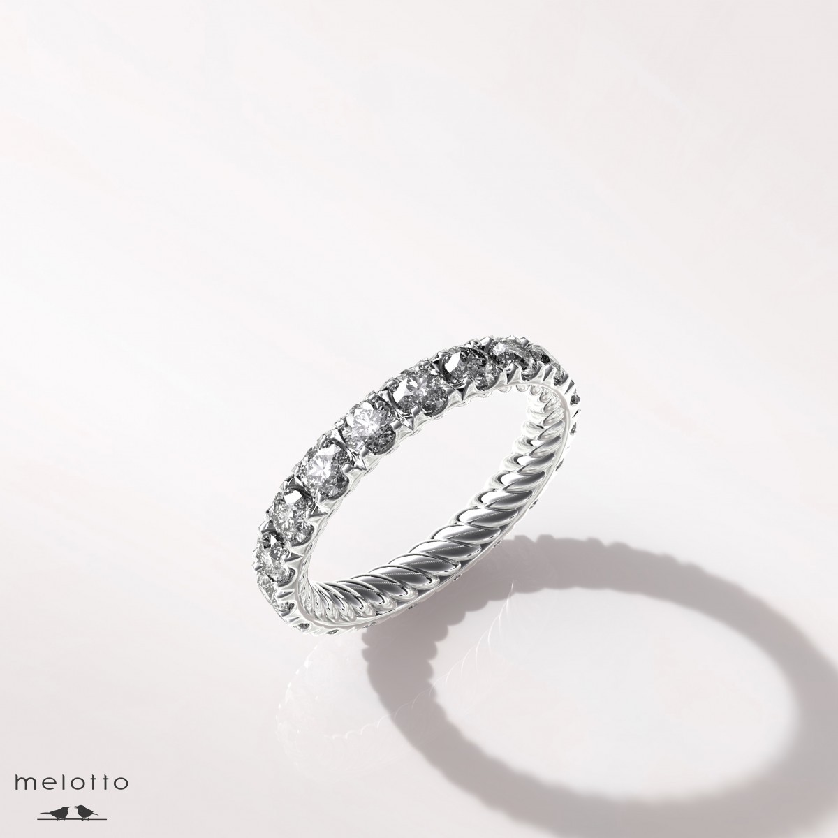 Женское обручальное кольцо «Бриллиантовая вечность»