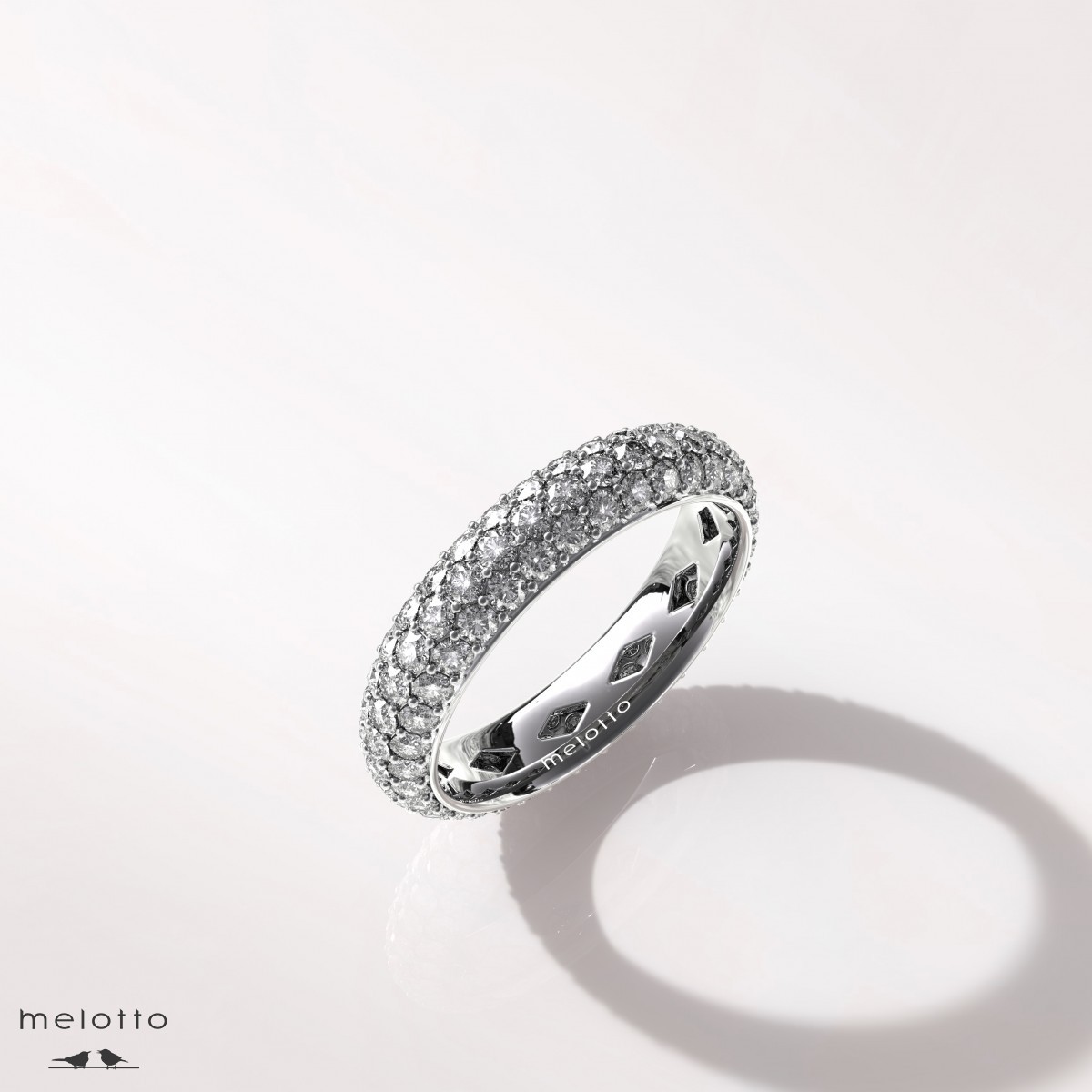 Женское обручальное кольцо «Бриллиантовая россыпь»