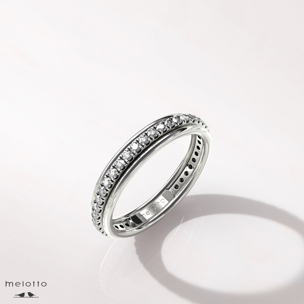 Женское обручальное кольцо «White diamond»