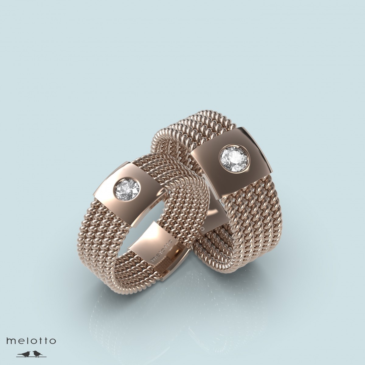 Обручальные кольца дизайн "Melotto"