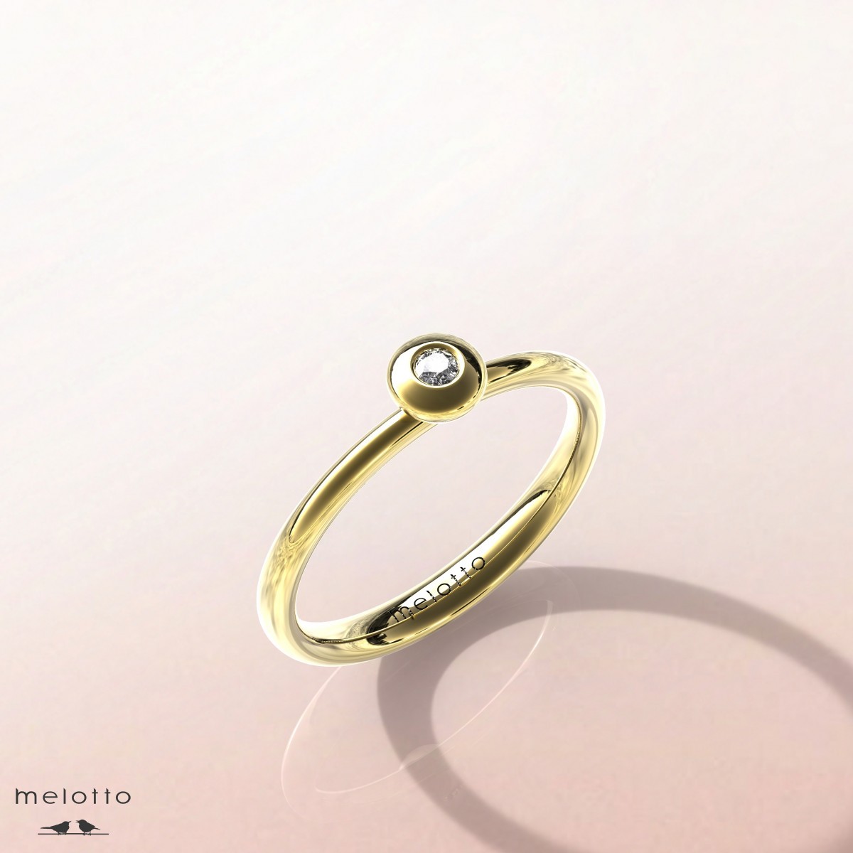 Кольцо с бриллиантом  «Mercure»