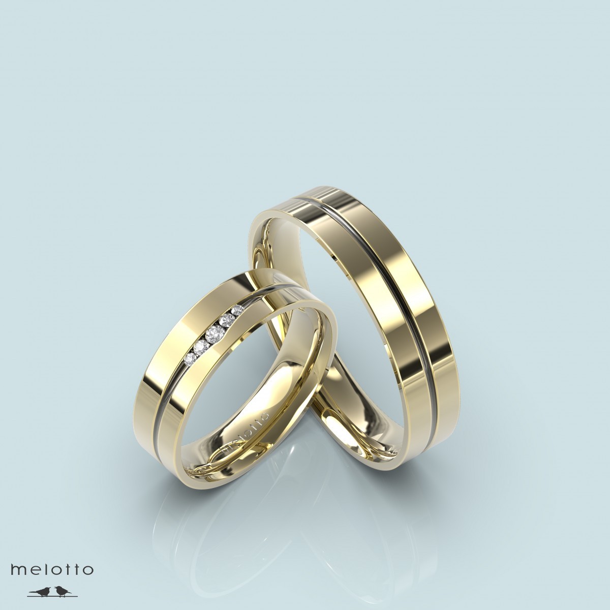 Стильные свадебные кольца