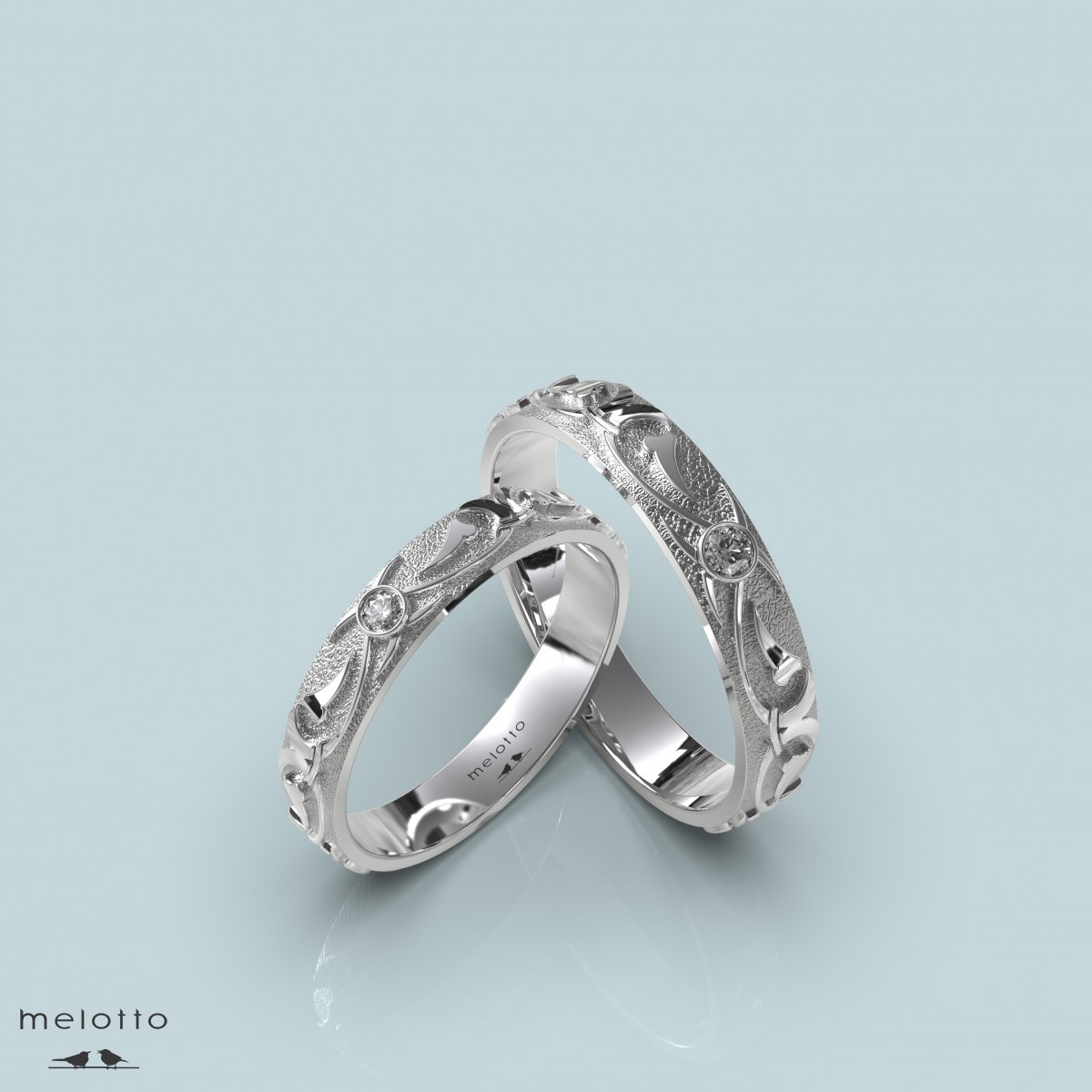 Обручальные кольца Свадебные обручальные кольца с узорами