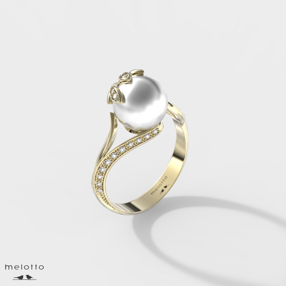Женское кольцо «La perle»