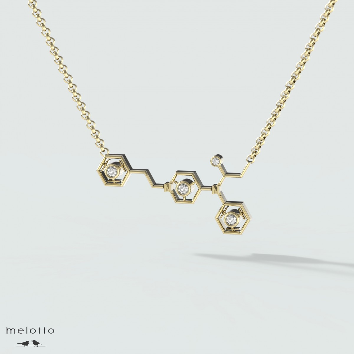 Подвеска «Золотая молекула»