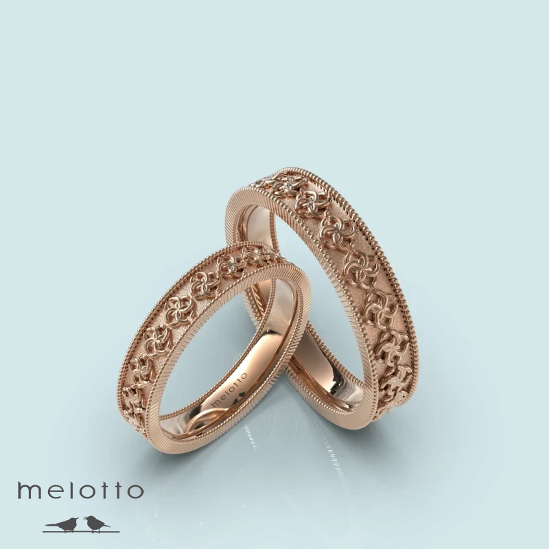 Узкие обручальные кольца с Свадебником