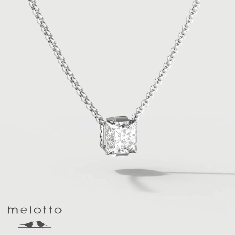 Колье-подвеска с бриллиантом Принцесса