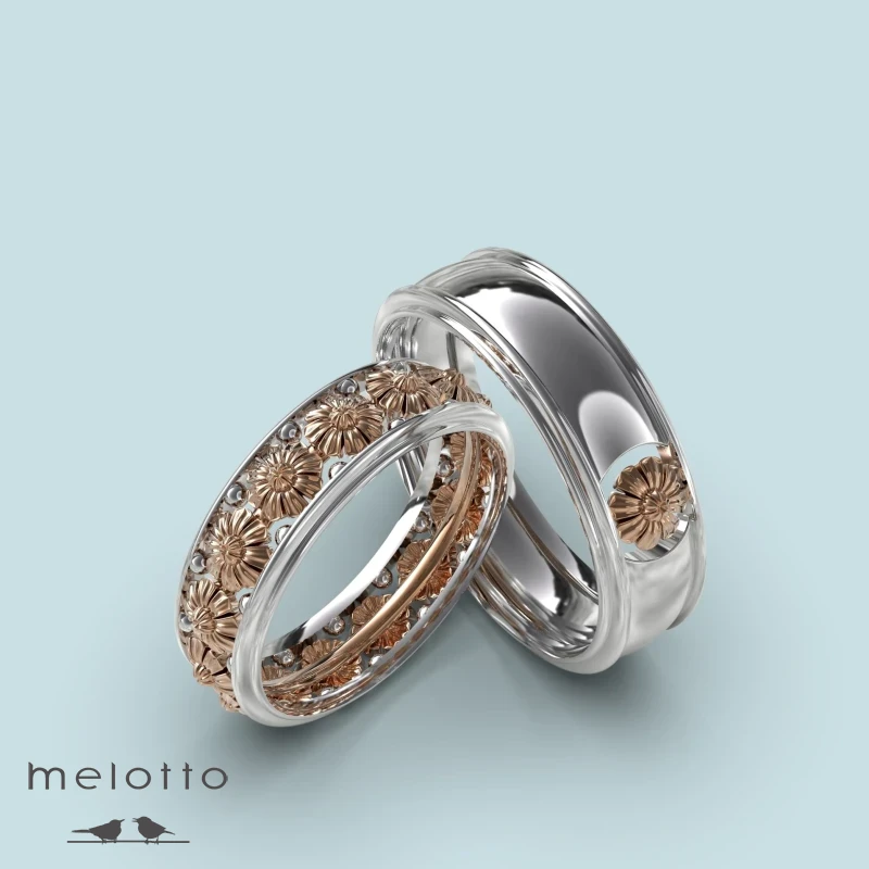 Обручальные кольца «Цветок» Обручальные кольца «Цветок»