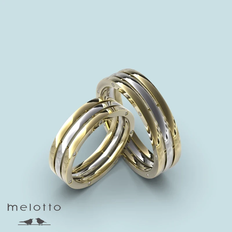 Обручальные кольца «Три полосы»