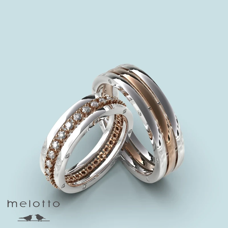 Фирменные обручальные кольца Melotto Фирменные обручальные кольца Melotto