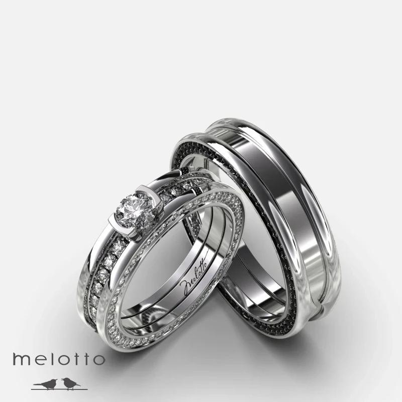 Парные обручальные кольца «Престиж» Парные обручальные кольца «Престиж»