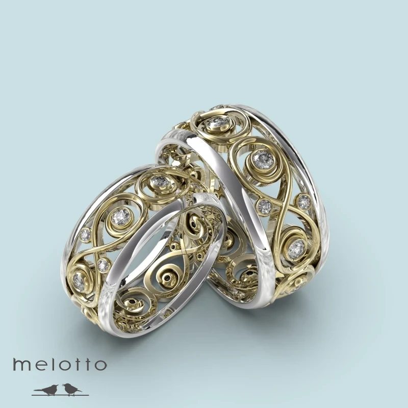 Обручальная пара «Бриллианты вечности» Обручальная пара «Бриллианты вечности»