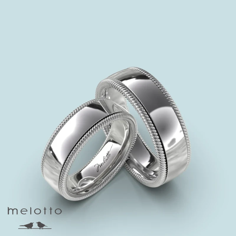 Обручальная пара колец «Стиль и классика»