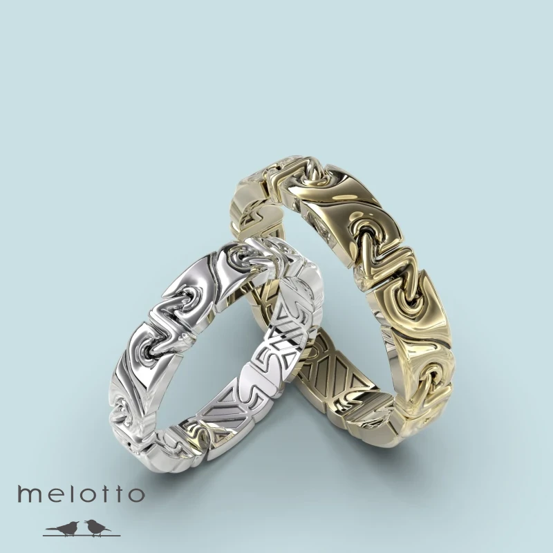 Парные обручальные кольца «Бренд» Парные обручальные кольца «Бренд»