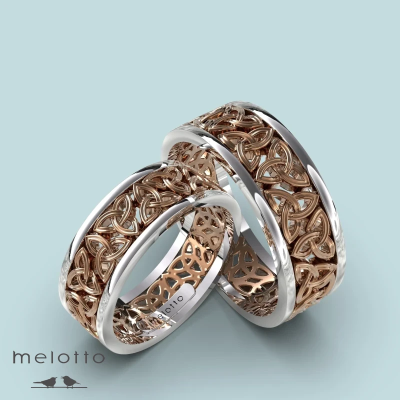 Алтарные свадебные кольца с орнаментом Алтарные свадебные кольца с орнаментом