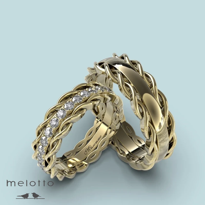 Алтарные витые кольца «Marine»