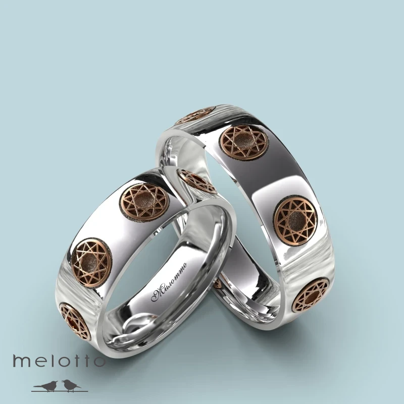 Обручальная пара колец Ловец снов