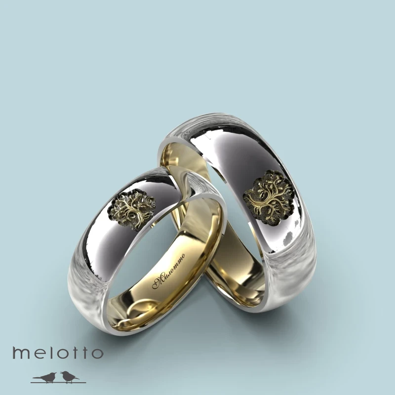 Обручальная пара колец Древо Жизни Обручальная пара колец Древо Жизни