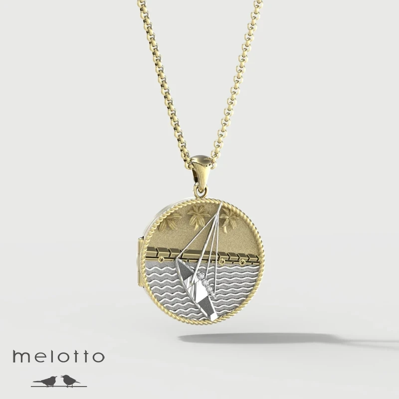 Морской медальон под два фото Морской медальон под два фото