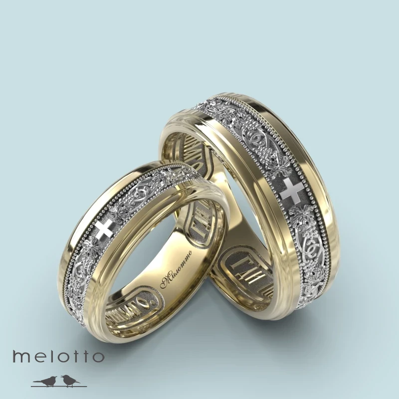 Охранные обручальные кольца с молитвой Охранные обручальные кольца с молитвой