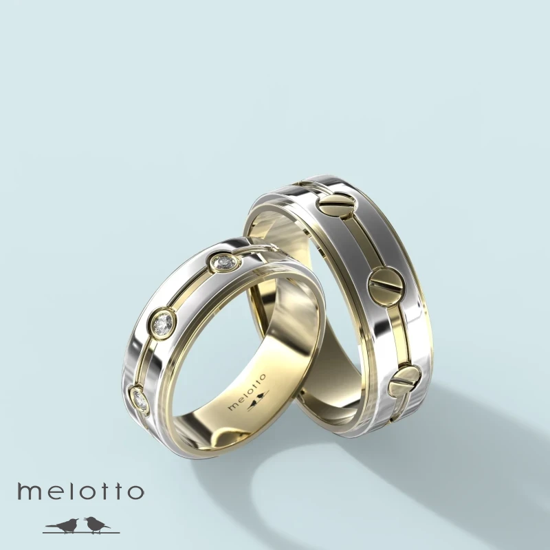 Обручальные кольца «Diamonds classic»