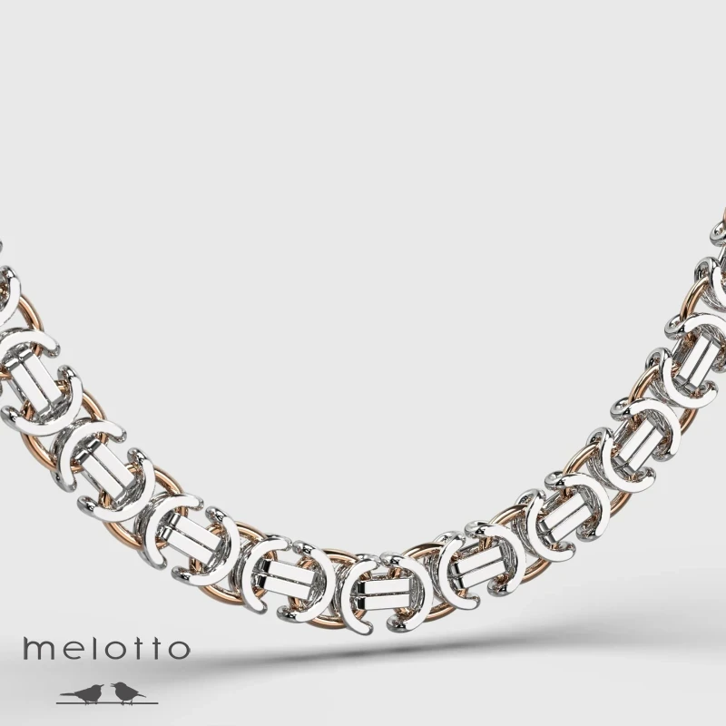 Цепочка мужская Широкий лисий хвост