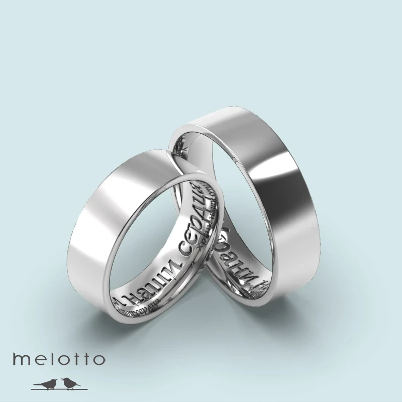 Обручальные кольца с гравировкой заказчика Обручальные кольца с гравировкой заказчика