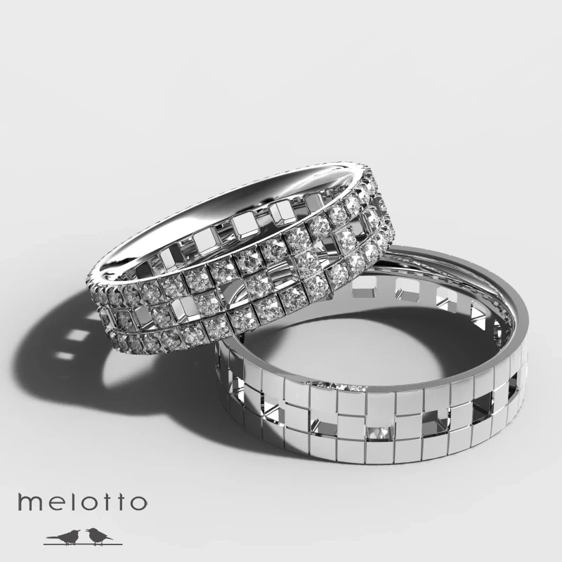 Парные обручальные кольца Стиль Парные обручальные кольца Стиль