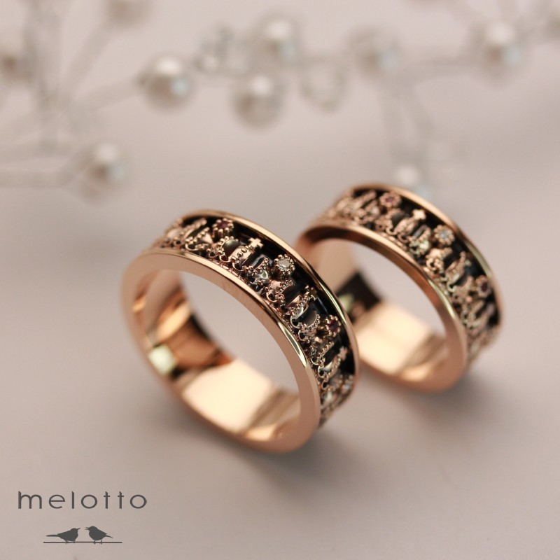 Европейские обручальные с коронами