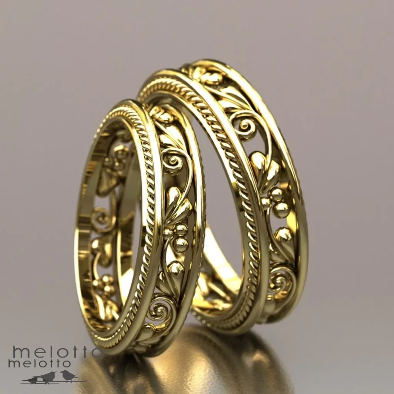 Фирменные обручальные кольца Узор 2021 Фирменные обручальные кольца Узор 2021