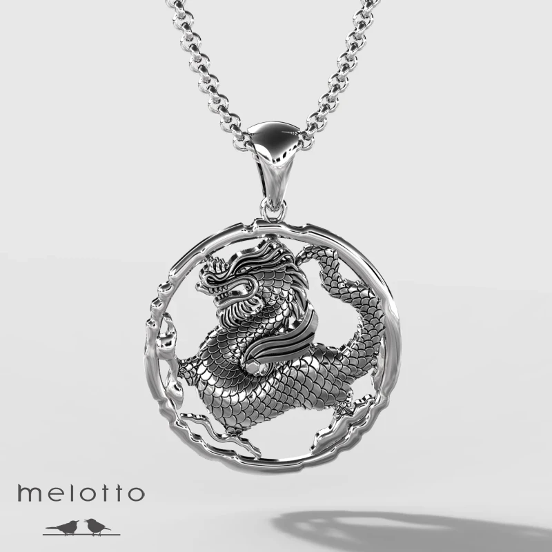 Мужская подвеска Дракон