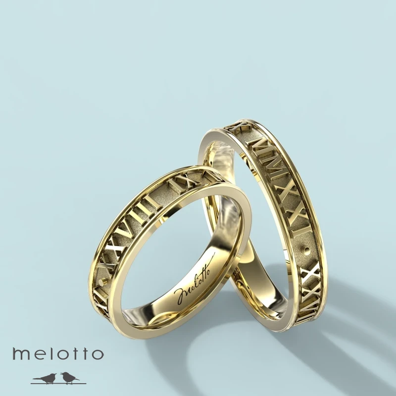 Обручальные кольца с римскими цифрами даты свадьбы Обручальные кольца с римскими цифрами даты свадьбы