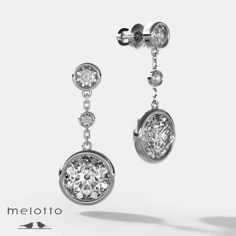 Серьги Icon с круглыми Swarovski