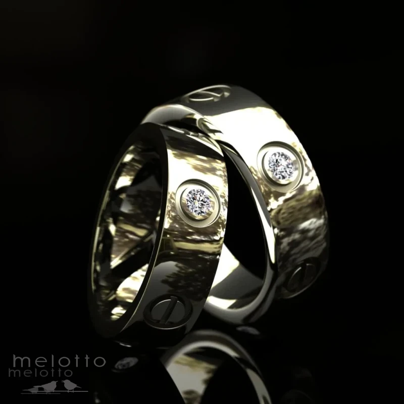 Обручальные кольца «Diamond Screw» Обручальные кольца «Diamond Screw»