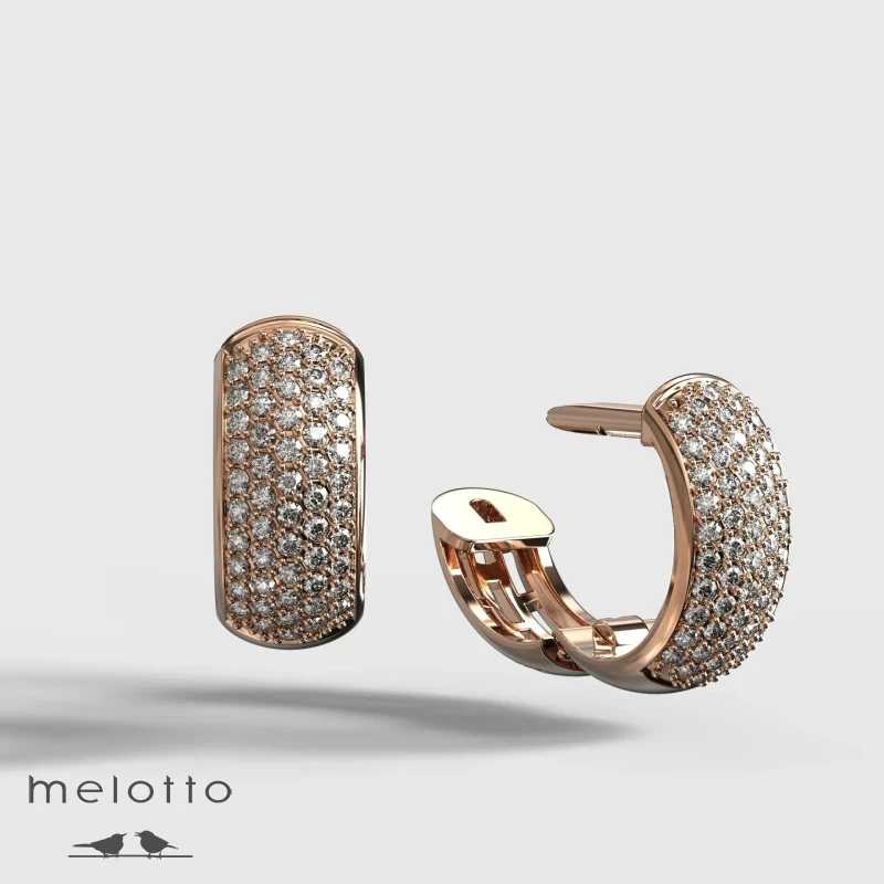 Серьги Конго-Мини с бриллиантами