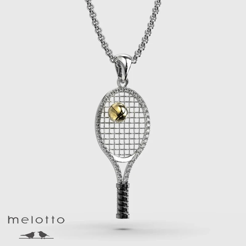 Подвеска в виде теннисной ракетки