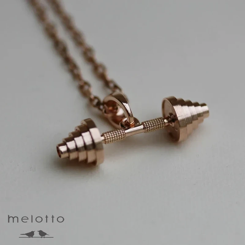 Золотой кулон Штанга из золота