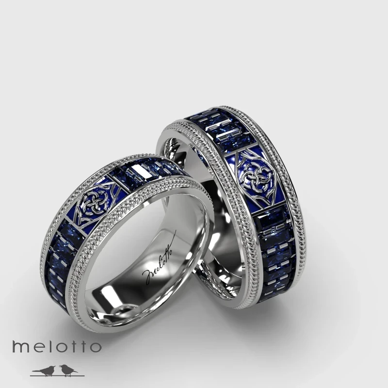 Обручальные кольца Синий Шик Обручальные кольца Синий Шик