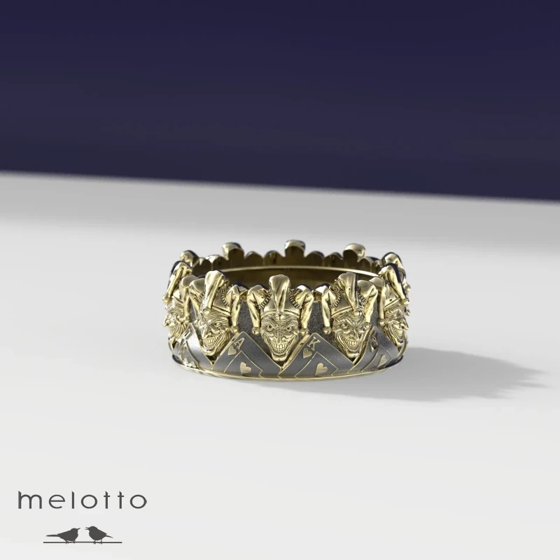 Мужское кольцо Джокер