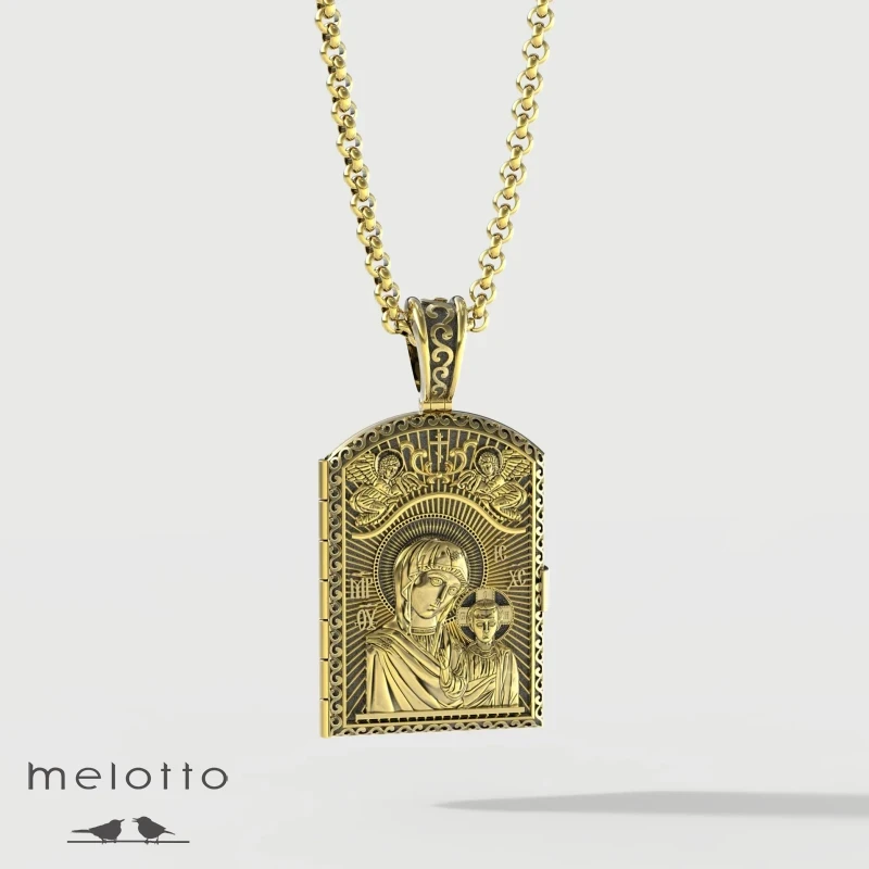 Нательный медальон под фотографию