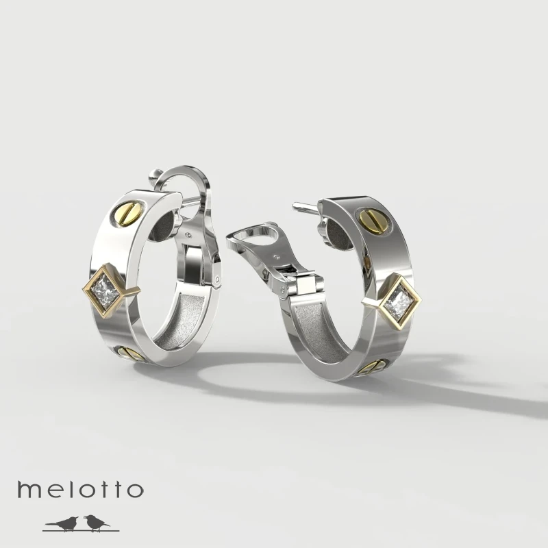 Женские серьги конго