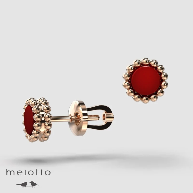 Серьги Vintage Mimi с Сердоликом.