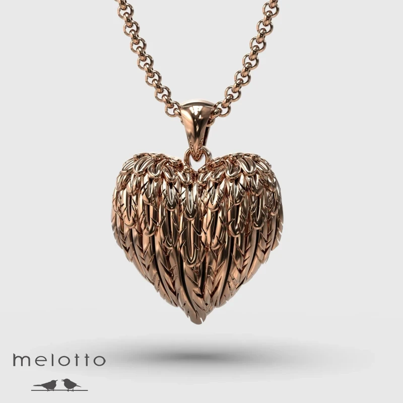 Кулон с фотографией внутри Крылья Ангела