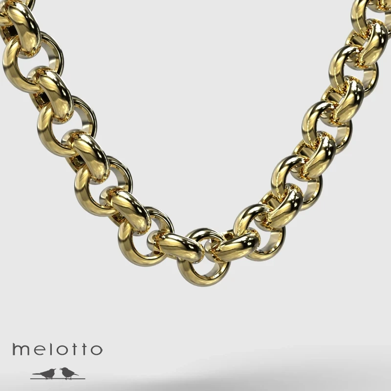 Массивная золотая цепь Шопард Массивная золотая цепь Шопард