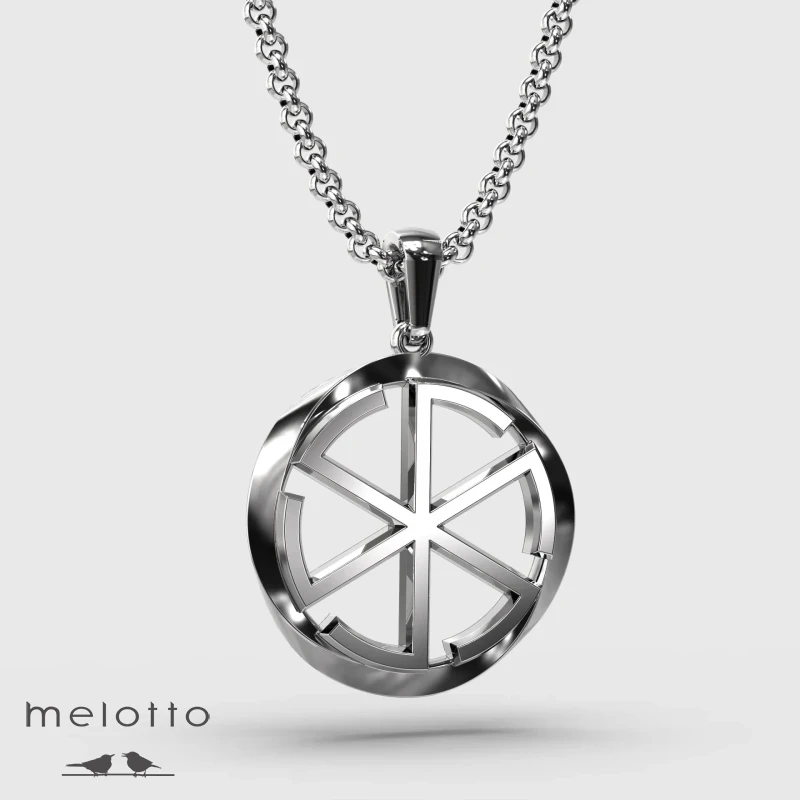 Кулон из золота с оберегом Громовик