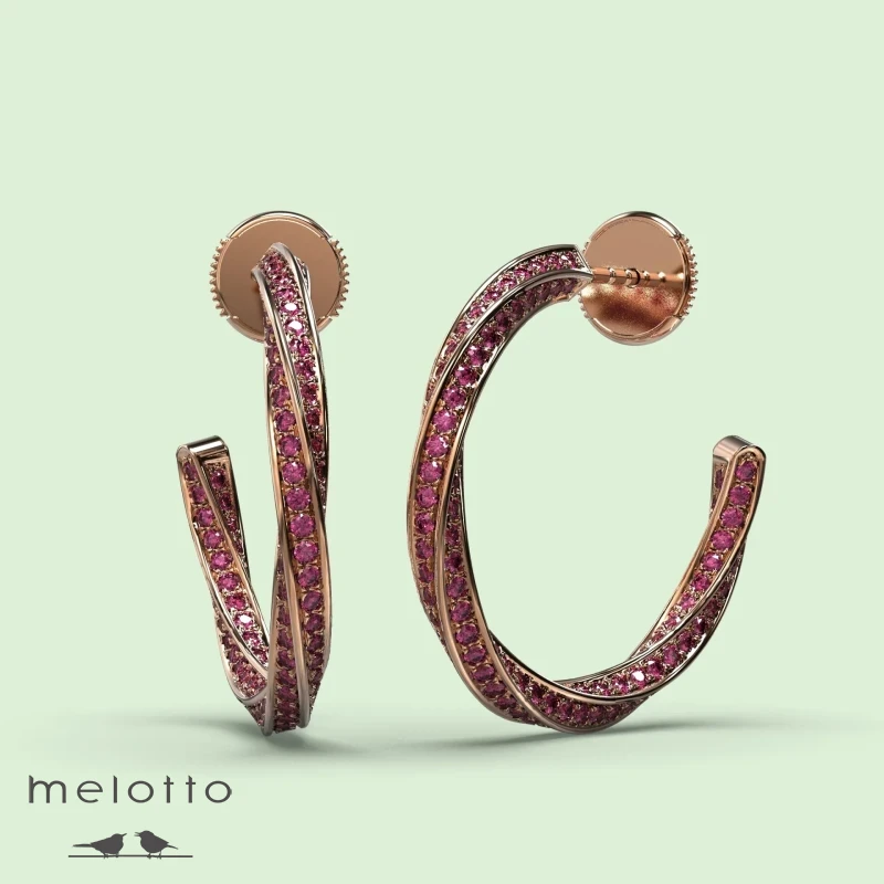 Серьги-кольца Мебиуса Серьги-кольца Мебиуса